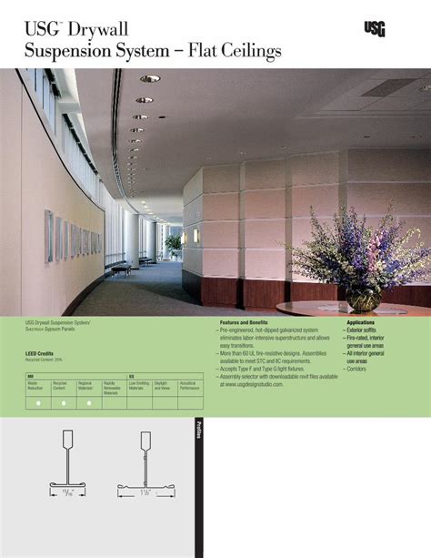 Pdf Usg Drywall Usg Suspension System Suspension System