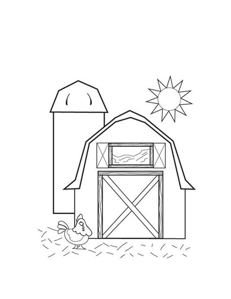 Farm Printable Coloring Page Download Print Or Color Online For Free