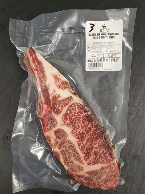 Kiwami Dry Aged Bone In Ribeye Steak 3 Browns Top Shelf Meats