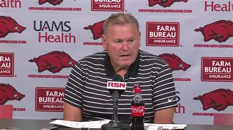 Arkansas Head Football Coach Sam Pittman Talks Ahead Of Alabama Game