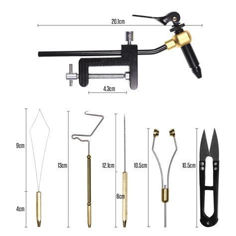 Kit Combinado De Herramientas De Atado De Moscas Piezas Soporte De