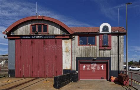 The Slip And Back Of The Rnli Station At Arbroath Harbour With Its