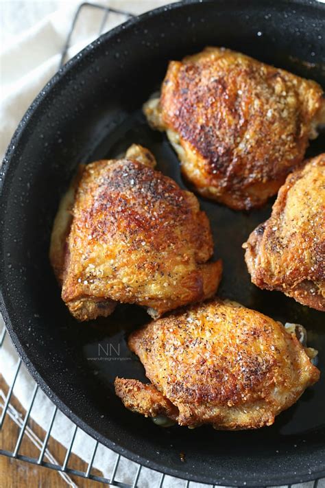 Pan Fried Chicken Thighs