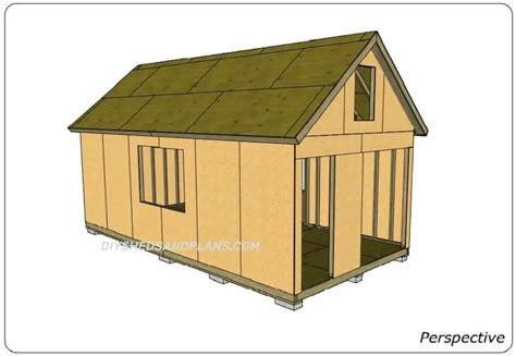 12x24 Shed Plans | Free | Gable Roof | Material List | DIY