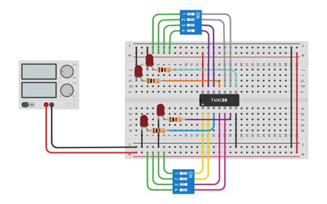 Circuit Design Nand Gate Tinkercad