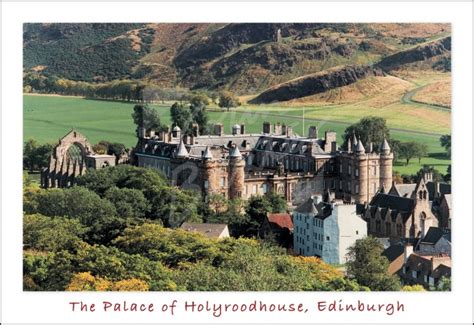 Palace Of Holyroodhouse And Holyrood Park Edinburgh Postcard H Std Cb