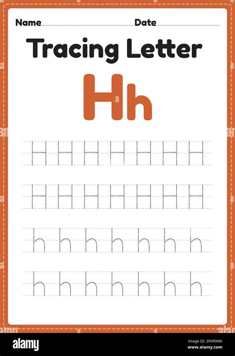 Tracing Letter H Worksheet Worksheets Library