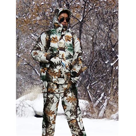 Buy Cold Weather Thicken Lining Fleece Pine Camouflage