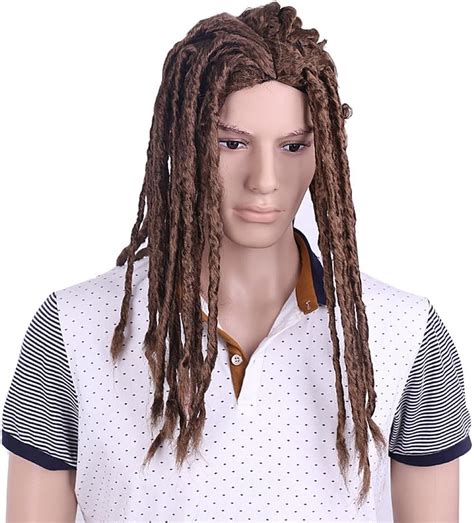 Ms Taj 7inch Short Dreadlock Hair Topper Wig For Men Synthetic Dreadlocks Hair