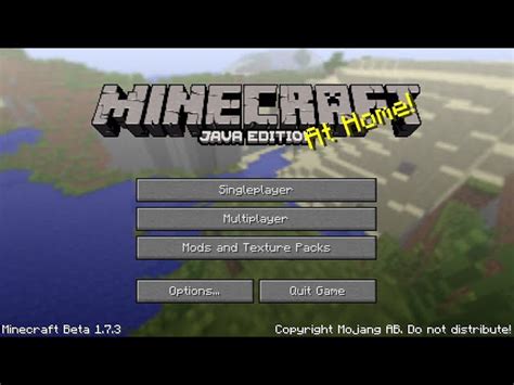 minecraft title screen seed    visit  panorama