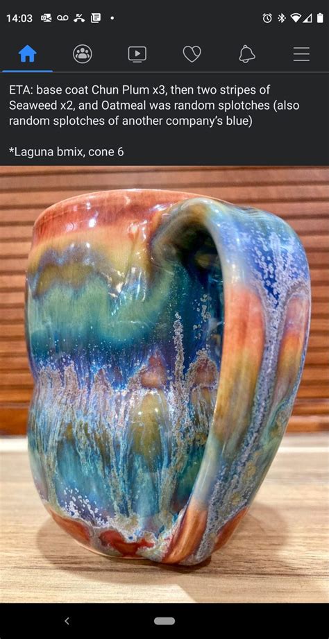 Rainbow Chaos Glaze Combo Glazes For Pottery Ceramics Ideas Pottery