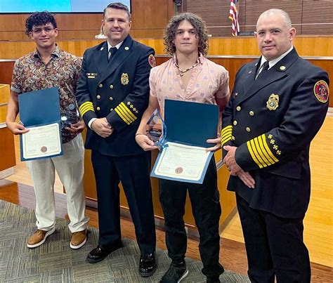 St Johns County Fire Rescue Recognizes Two For Life Saving Efforts