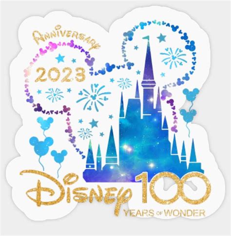 100th disney anniversary stickers disney 100 years of wonder stickers ...