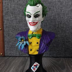 D Printing Joker Life Bust Printable Joker Bust Made With Ankermake