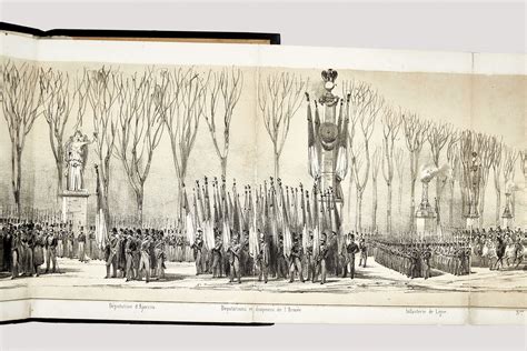 Napoleon Bonaparte Panorama De Lithographies Figurant Le Cort Ge