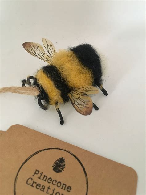 Beautiful Needle Felt Bumble Bee With Polymer Clay Legs Bee Etsy