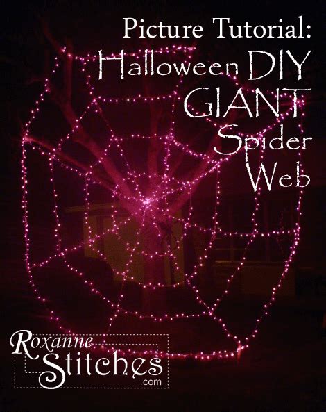 Picture Tutorial: DIY GIANT Spider Web!! | RoxanneStitches