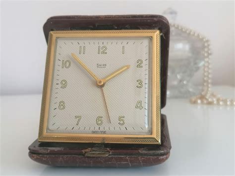 Swiza Coquet Travel Alarm Clock Worn Restoration Project Swiss