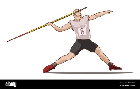 Male Javelin Thrower Stock Photo Alamy