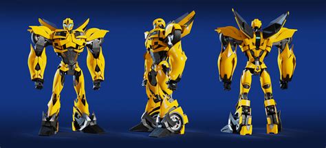 Bumblebee Transformers Prime Rig - 3D Model by billnguyen1411