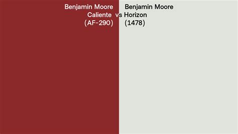 Benjamin Moore Caliente Vs Horizon Side By Side Comparison