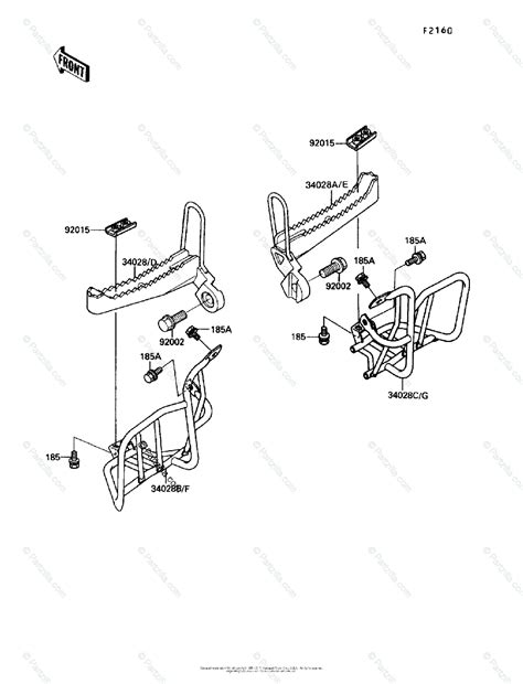 Kawasaki ATV 1990 OEM Parts Diagram for Step | Partzilla.com