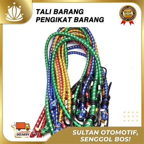 Promo Tali Ikat Barang Di Motor Praktis Karet Fleksible 1 Meter