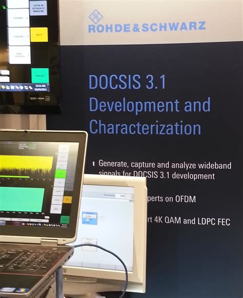 docsis  test solution rohde schwarz demonstrated   gen