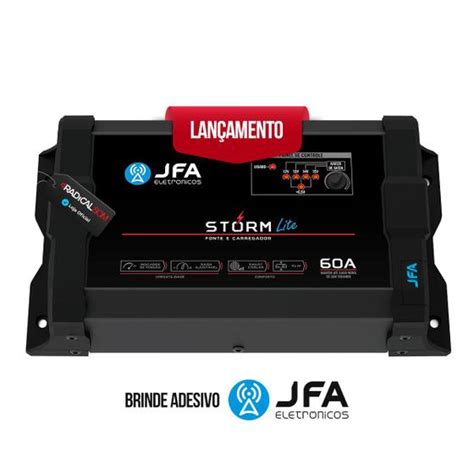 Fonte Carregador Jfa 60a Lite Storm Slim Bivolt Fonte de Alimentação