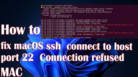 Fix MacOS Ssh Connect To Host Port 22 Connection Refused YouTube