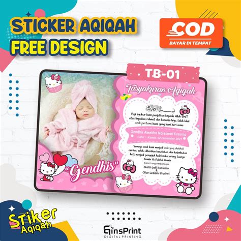 Jual Sticker Tempel Tasyakuran Aqiqah Buat Nasi Kotak C Shopee