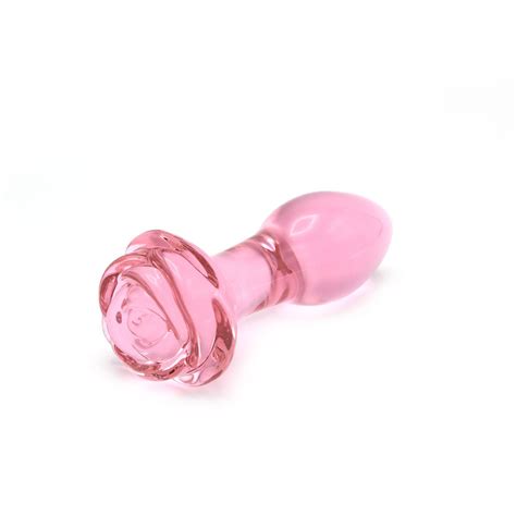 Glas Plug Rose Metall Glas Plugs Analplugs Sex Toys