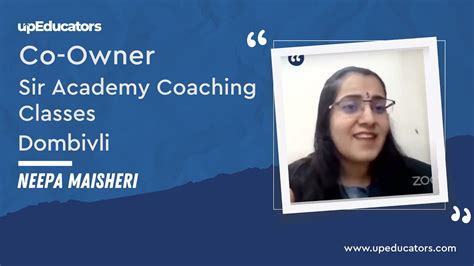 Review By Neepa M Co Owner Sir Academy Coaching Classes Dombivli