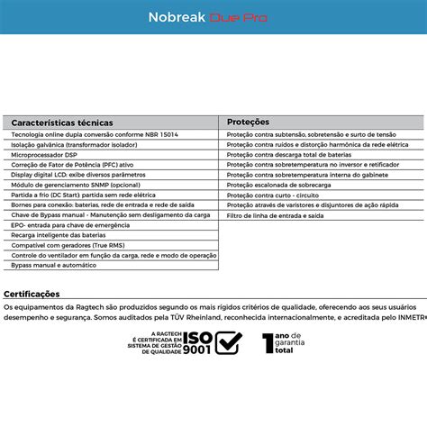 Nobreak Online Dupla Conversão Isolado 6 KVA 16 Baterias 12V 7Ah Rede