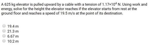 Solved A Kg Elevator Is Pulled Upward By A Cable With A Chegg