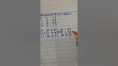 Determinant Of A 4x4 Matrix 2 How To Find Determinant Of A Matrix