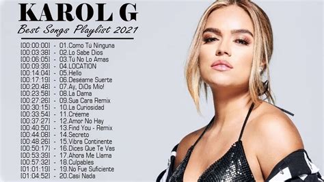 Karol G Mix Exitos 2021 Karol G Album Completo 2021 Youtube