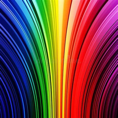 Abstract Rainbow Stripes Colorful Background Stock Vector