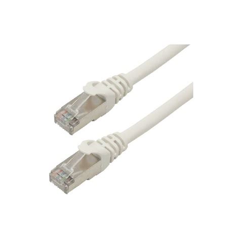 Cordon De Brassage RJ45 Cat 6 F UTP MCL 1 50m Blanc