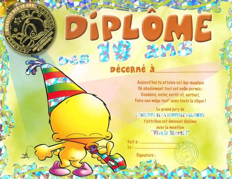 Diplome Anniversaire 70 Ans Gratuit