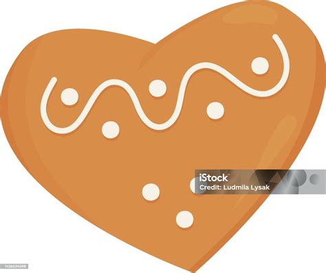 Gingerbread Christmas Gingerbread Heart Stock Illustration Download Image Now Gingerbread