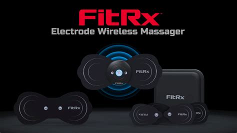 Fitrx Electrode Wireless Massager Rechargeable Tens Unit Muscle Stimulator With App Control