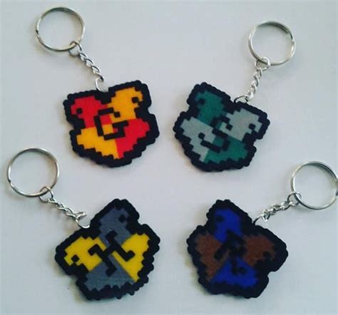 Harry Potter Hogwarts Inspired House Keychains Etsy Harry Potter