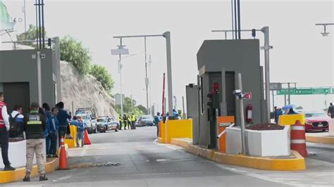 Maestros Toman Caseta En La Autopista M Xico Pachuca Veh Culos Tienen