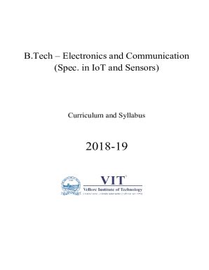 Fillable Online Electronics And Communication Spec In IoT And Sensors