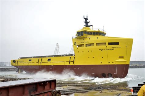 Damen Launches The World Diamond Platform Supply Vessel Video