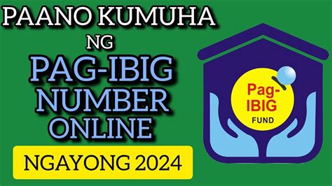 PAANO KUMUHA Ng PAG IBIG NUMBER ONLINE Ngayong 2024 YouTube