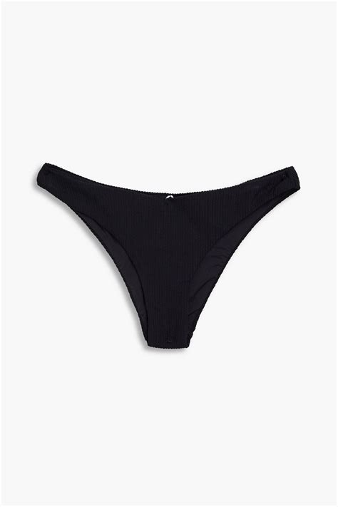 ONIA Chiara Stretch Seersucker Low Rise Bikini Briefs THE OUTNET