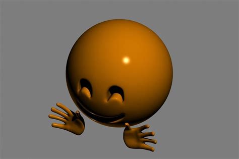 Emoji Hugging Face D Model Cgtrader