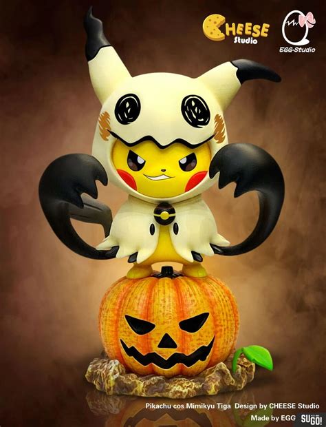 Cheese Egg Studio Pokemon Pikachu Cos Mimikyu Tiga Cm Gk Statue